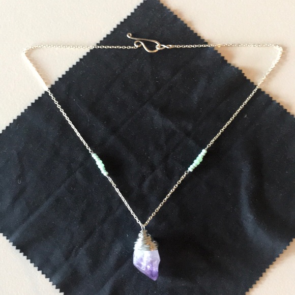 Amethyst Sterling Silver Necklace - Picture 4 of 4